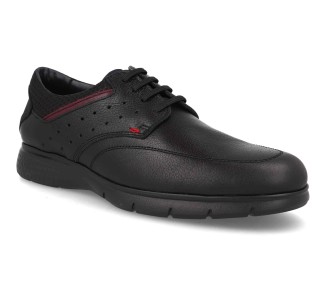 Zapatos de hombre en piel Dj santa 3391 negro