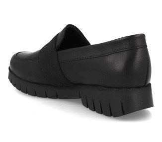 Zapatos de piel muy comodos color negro Bda