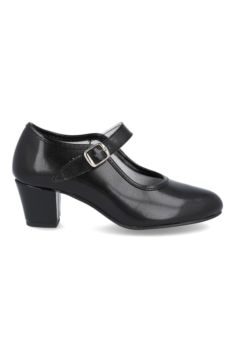 MADE IN SPAIN 15 Zapato DE SEVILLANAS NIÑA Zapatos TACÓN Negro 20 :  : Moda