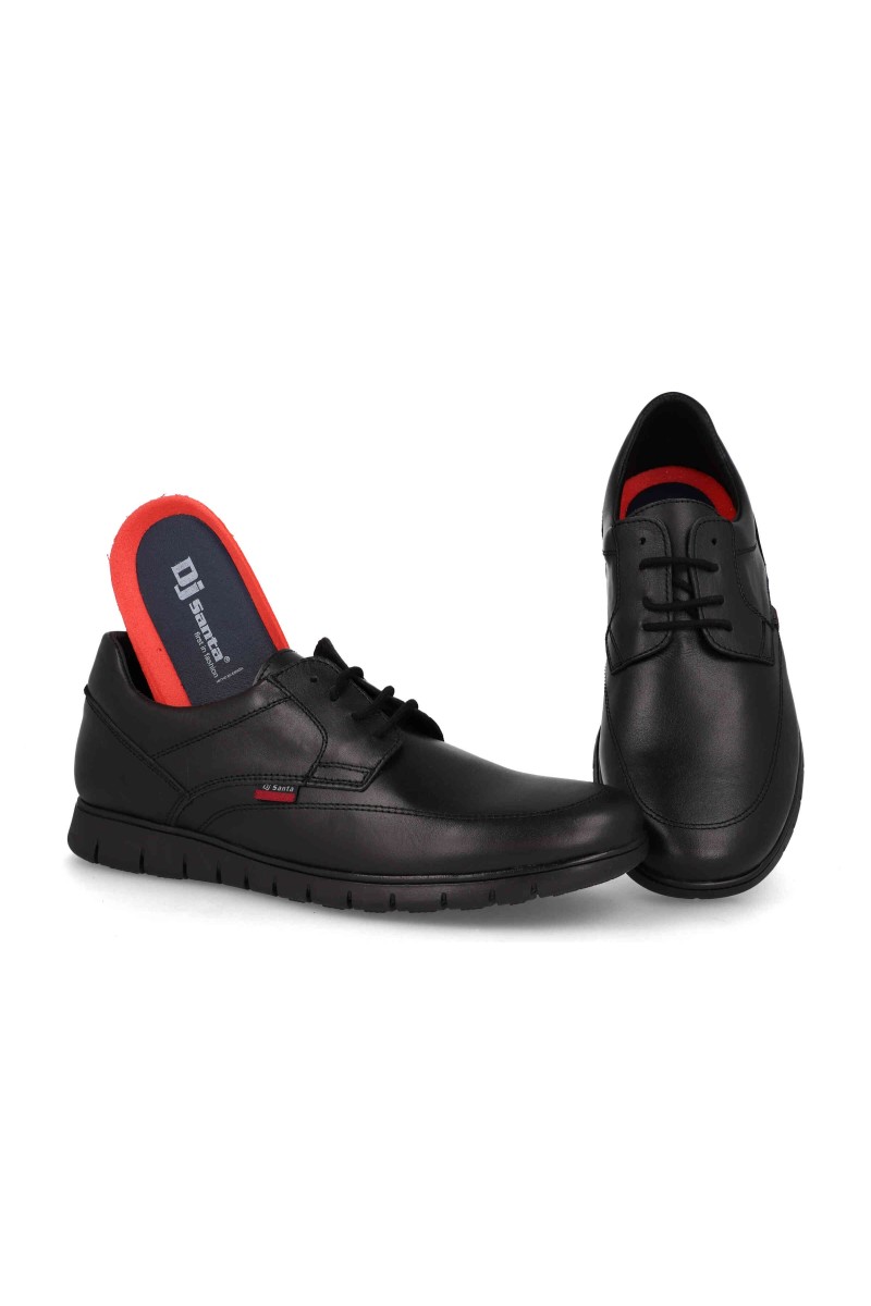 Zapatos de piel para hombre marca dj santa 2492 negro